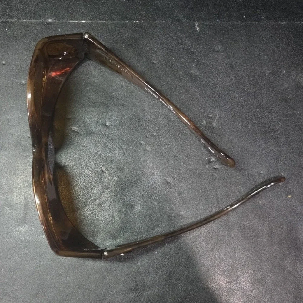 Jonathan Paul Fitovers Glides 008A Sunglasses Brown Woodgrain Wrap Around Mens